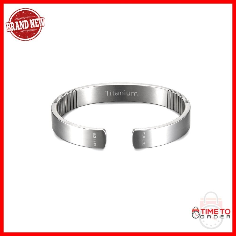 Titanium Cuff Bracelet for Men, 10mm Wide, Minimalist Design, Gift